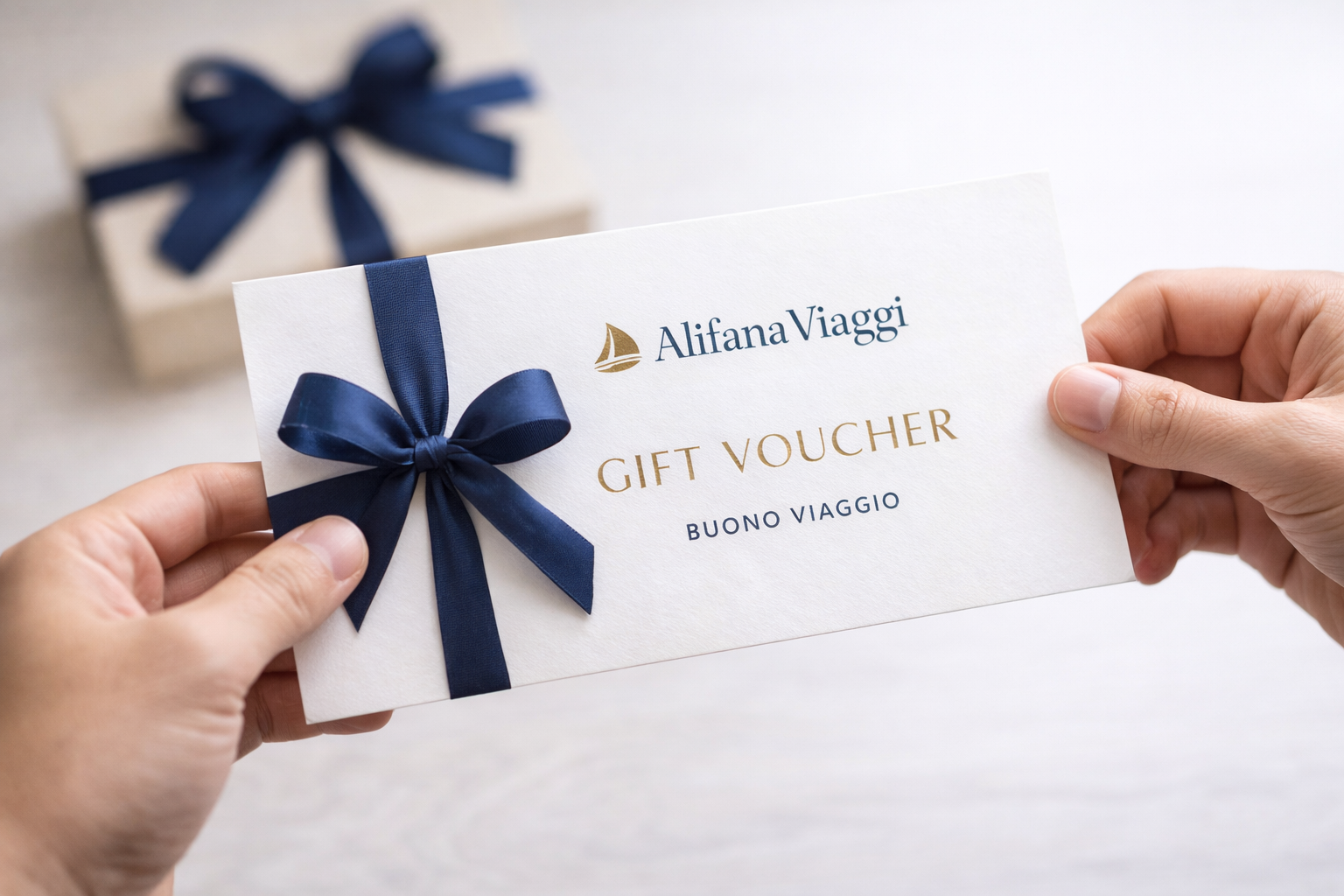 Buono regalo viaggio elegante Alifana Viaggi